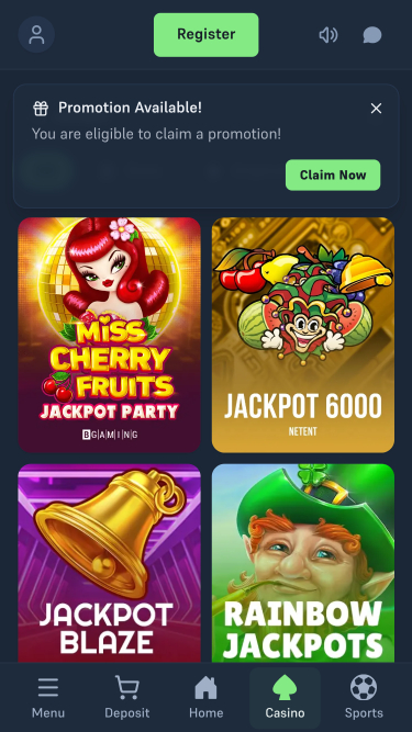 Мобильный джекпот казино Acebet