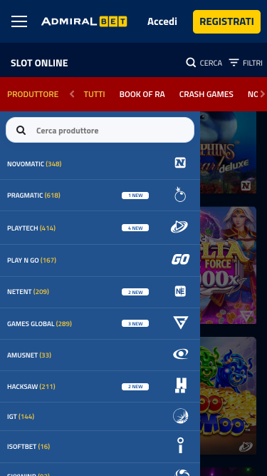 Разработчики мобильных игр для казино AdmiralBet