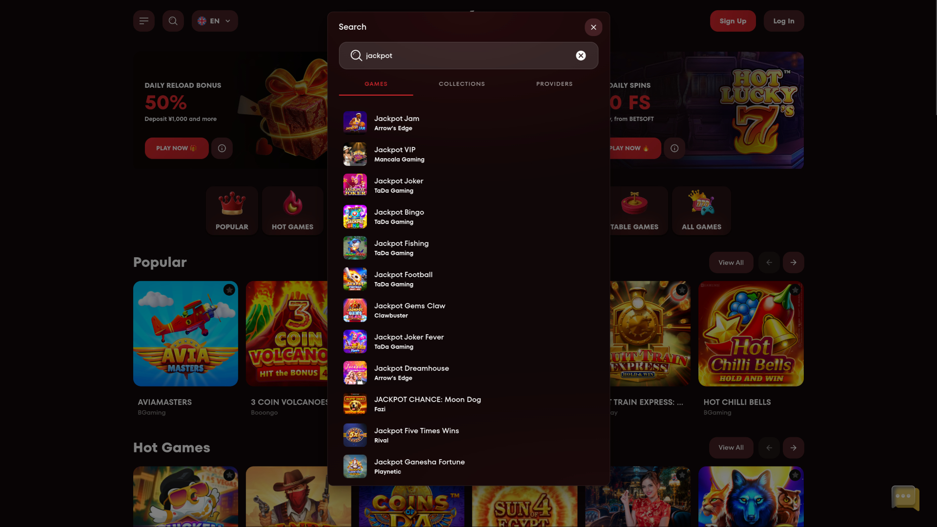Desktop-Jackpot von Agent Spins Casino