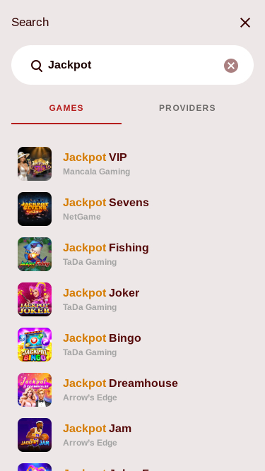 Jackpot mobile de Agent Spins Casino