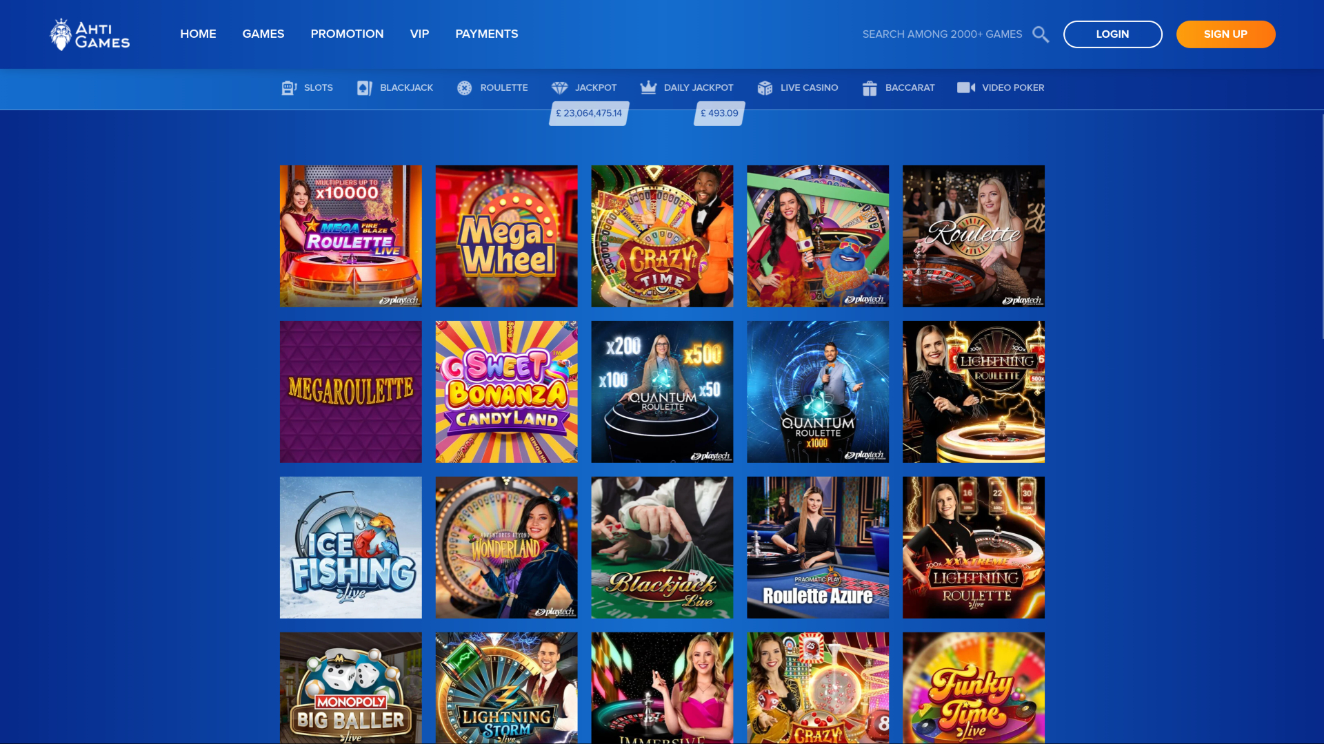 Ahti Games Casino Desktop-Live-Dealer
