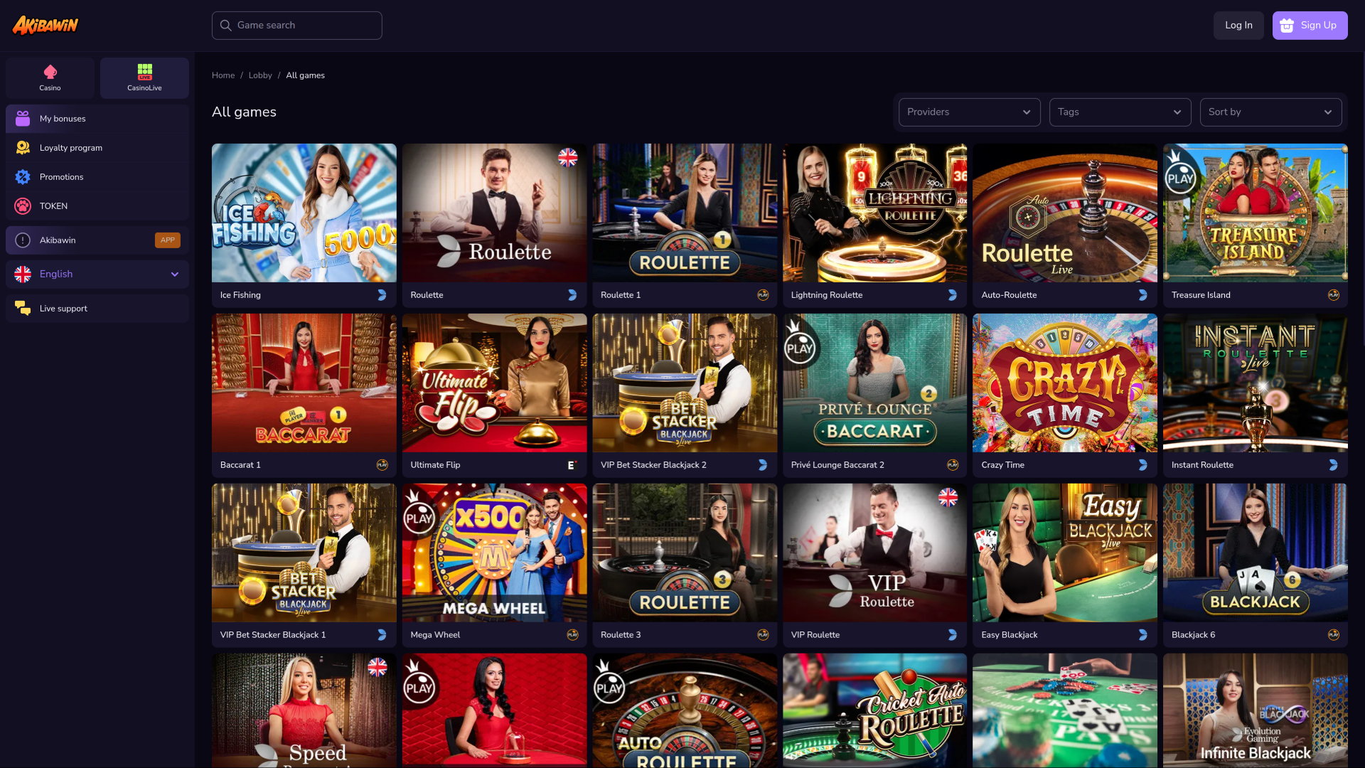 Giochi da casinò Akibawin