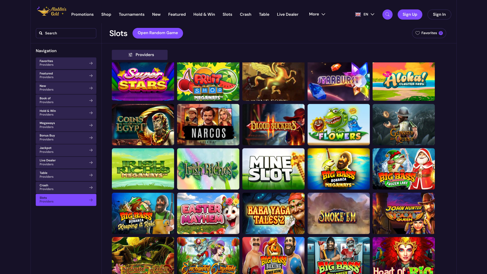 Jeux de casino AladdinsGold sur ordinateur