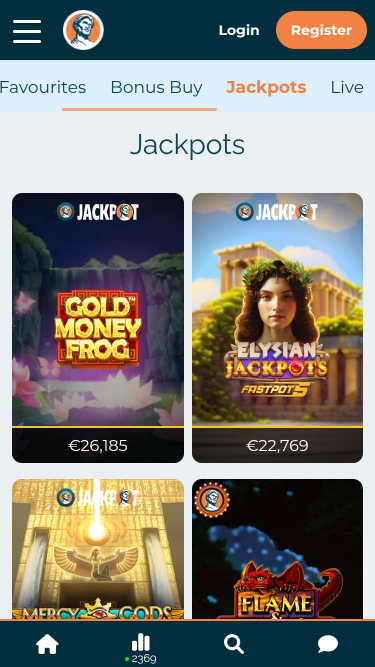 Jackpot mobile d'Alexander Casino