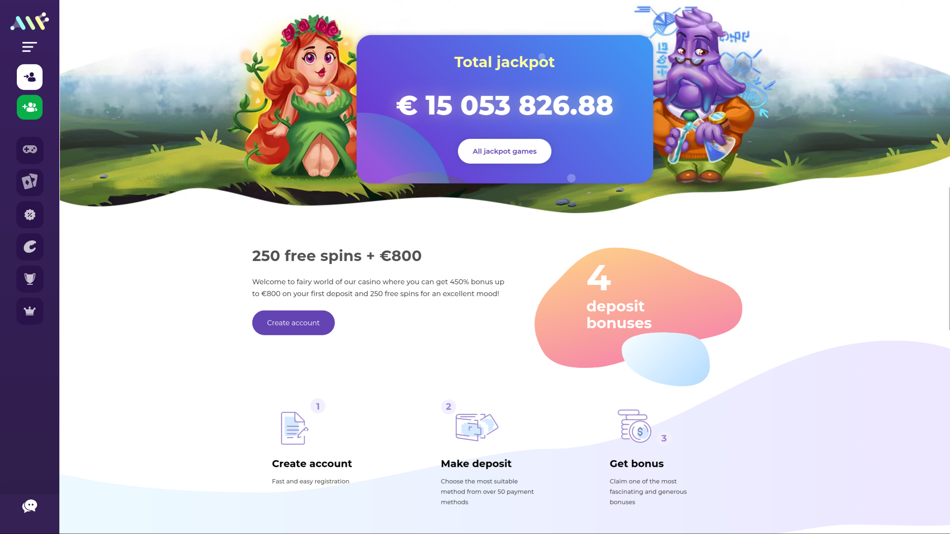 Jackpot de bureau d'Alf Casino