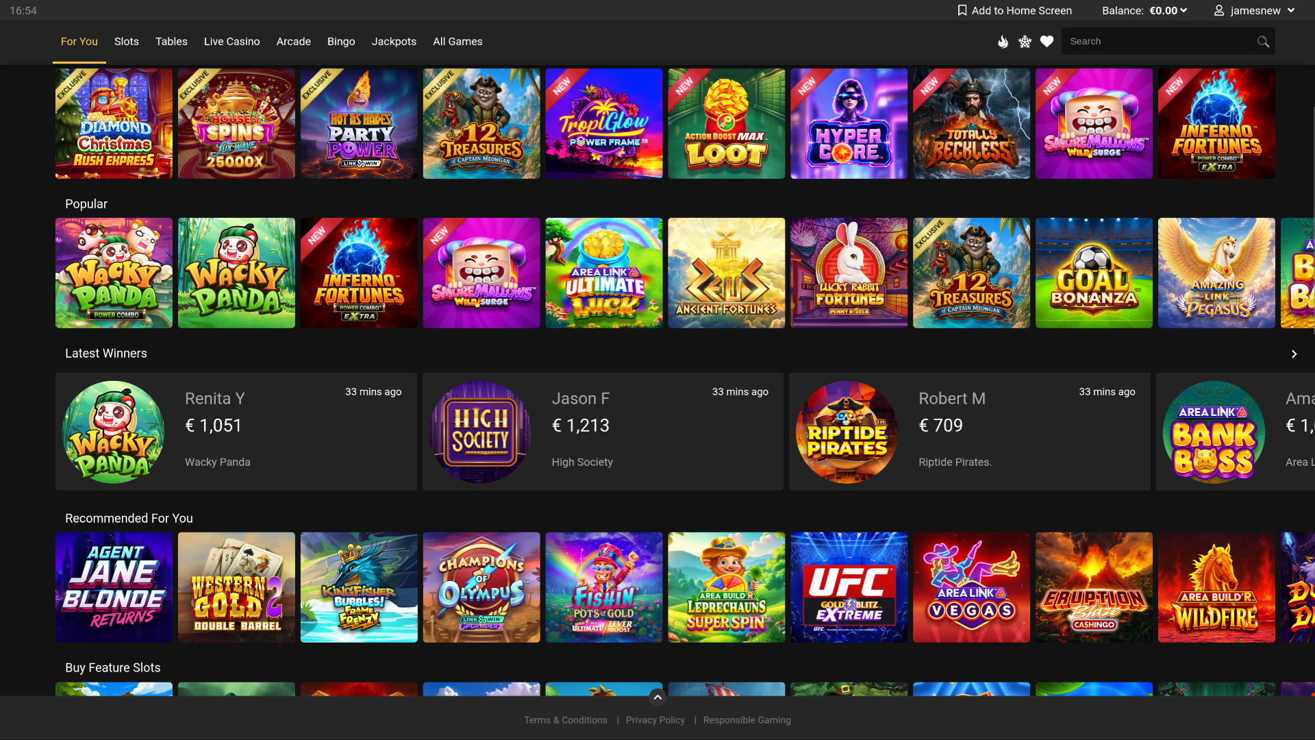 Tous les jeux de casino Jackpots sur ordinateur