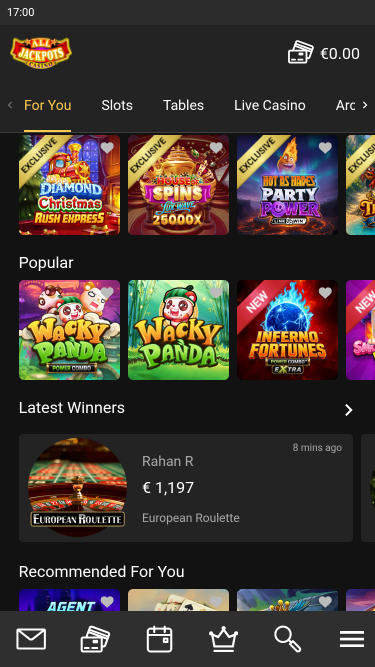 Tous les jeux mobiles de casino à jackpots