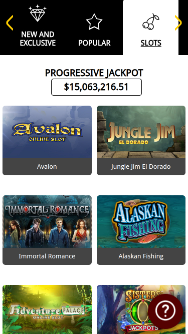 Jeux mobiles de All Jackpots Casino