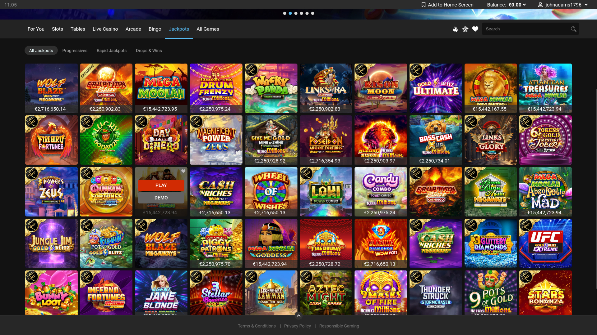 All Slots Casino Desktop Jackpot