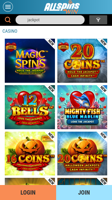 All Spins Win Casino Mobile Jackpot