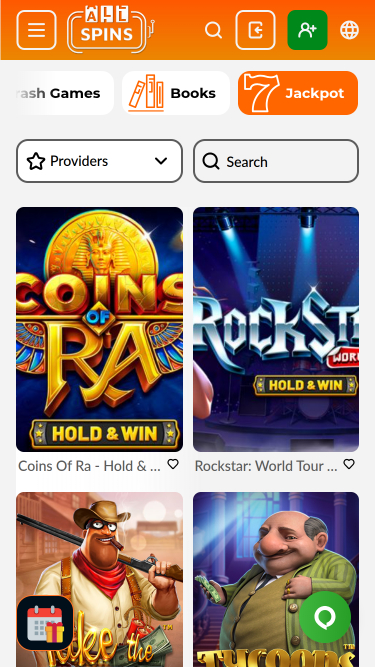 AllSpins Casino mobiljackpott