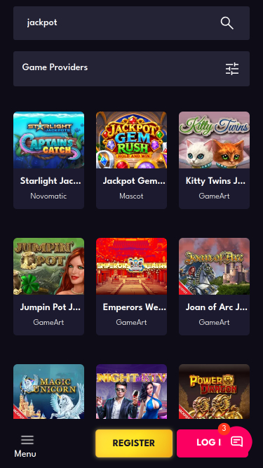 AllStarz Casino Mobile Jackpot