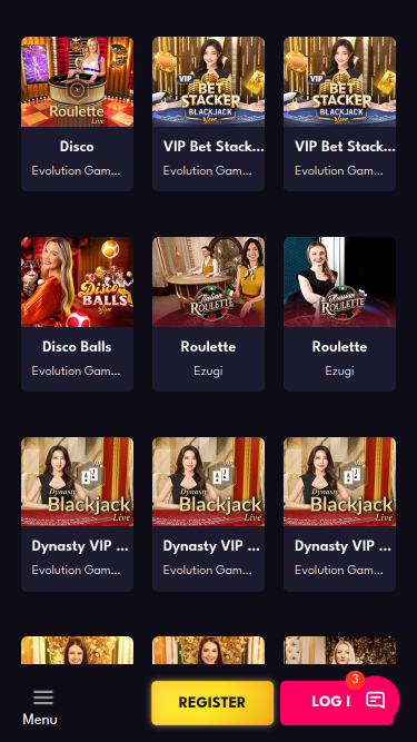 AllStarz Casino Mobile Live Dealer