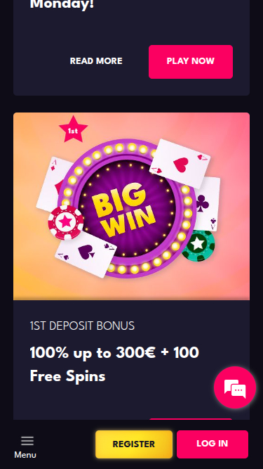 Promotions screenshot of Allstarz Casino for Mobile