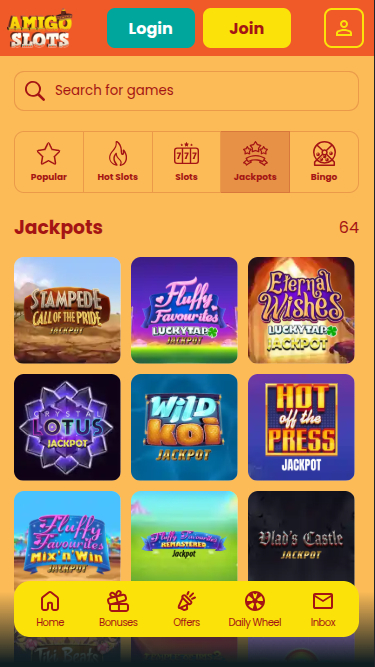 Bote de Amigo Slots Casino para móvil
