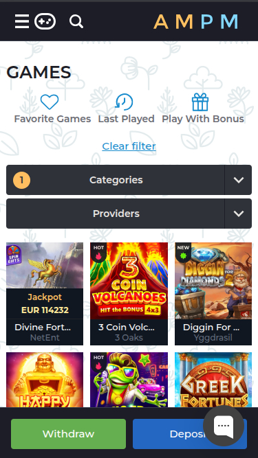 ampm Casino mobiler Jackpot