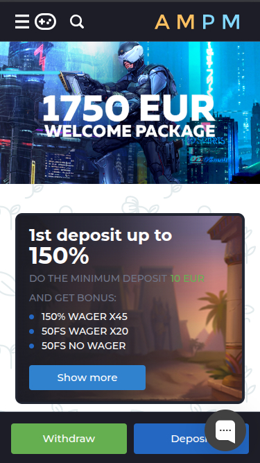 ampm Casino mobile Aktionen