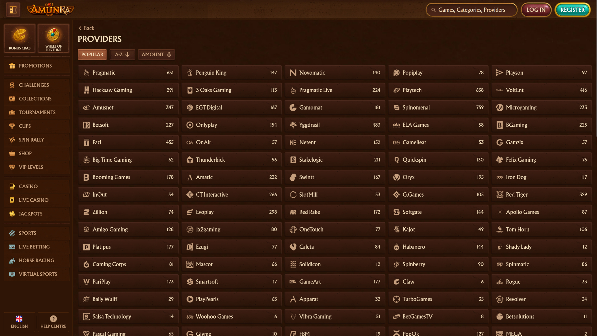 AmunRa Casino Desktop Game Developers Image