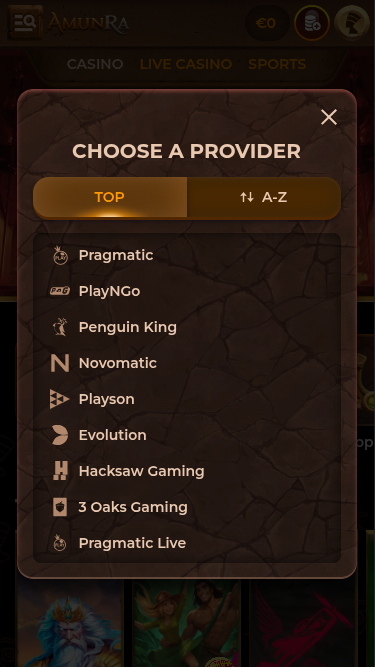 Développeurs de jeux mobiles de AmunRa Casino