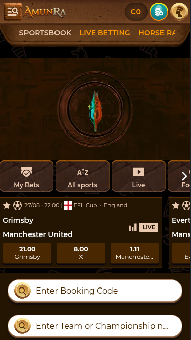 Sports mobiles de AmunRa Casino