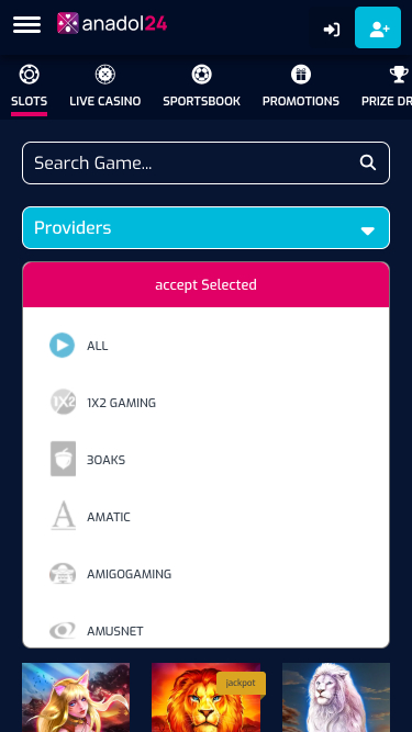 Anadol24 Casino Mobile Game Developers