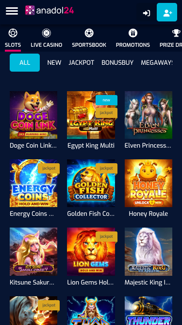 Anadol24 Casino Mobile Games