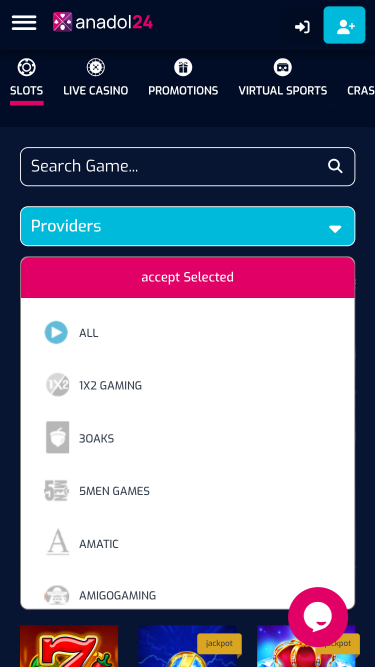 Desarrolladores de juegos de casino Anadol24
