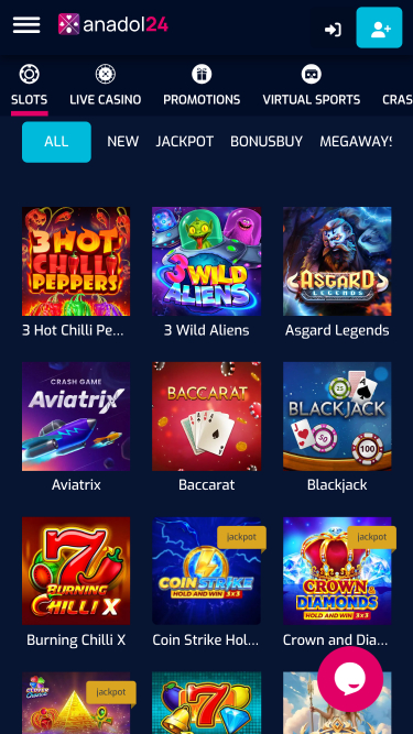 Juegos de casino Anadol24