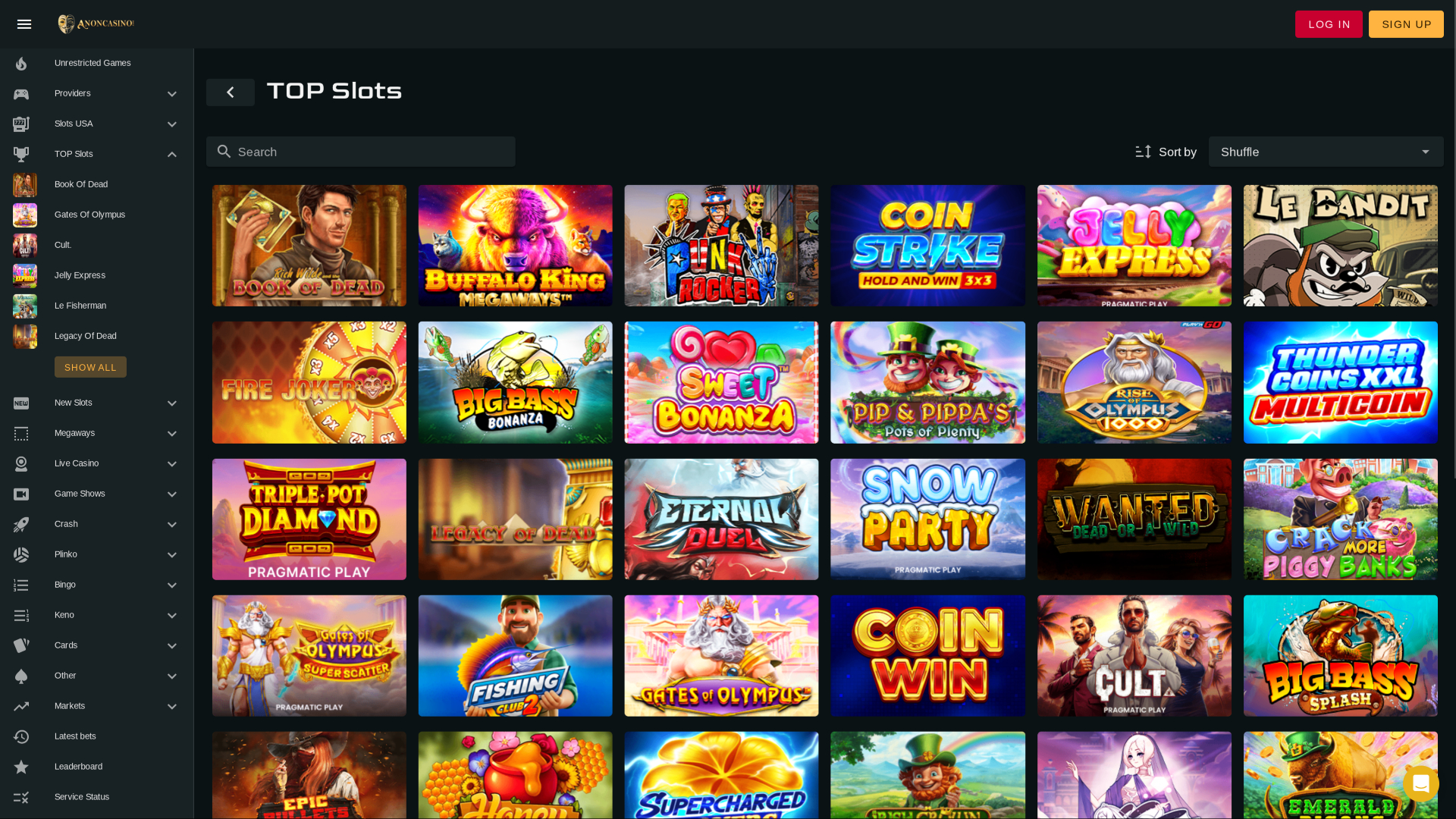 Image anonyme de jeux de casino sur ordinateur