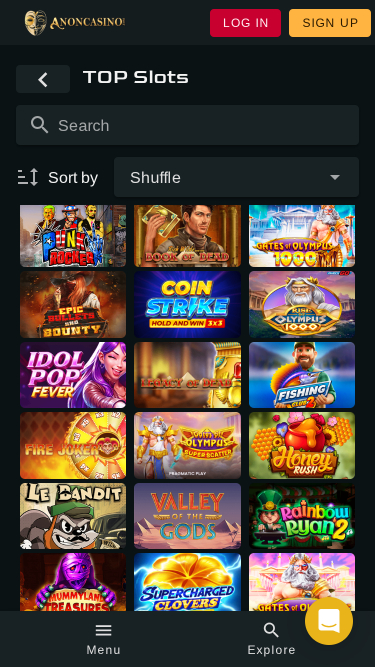 Image de jeux mobiles de casino anonyme