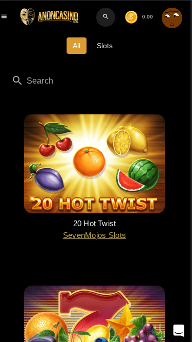 Jeux mobiles de anon Casino