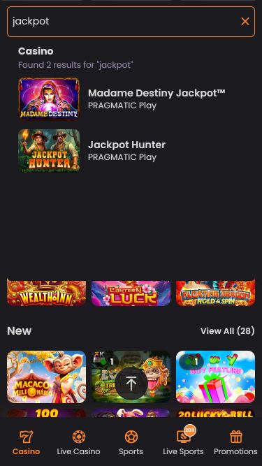 Jackpot mobile du casino ApexBets