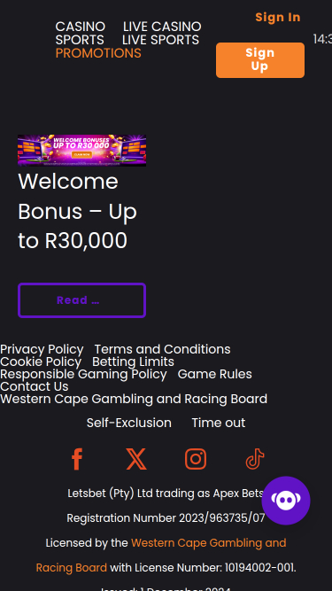 Promotions mobiles du casino ApexBets