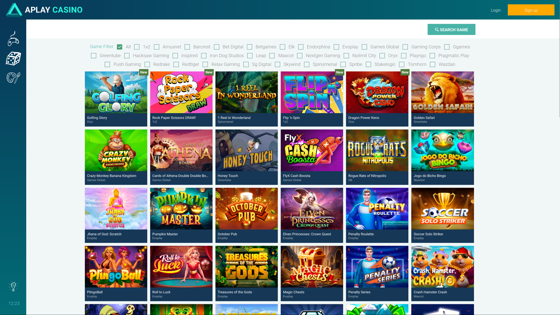 Aplay Casino (для настольных компьютеров) Другие
