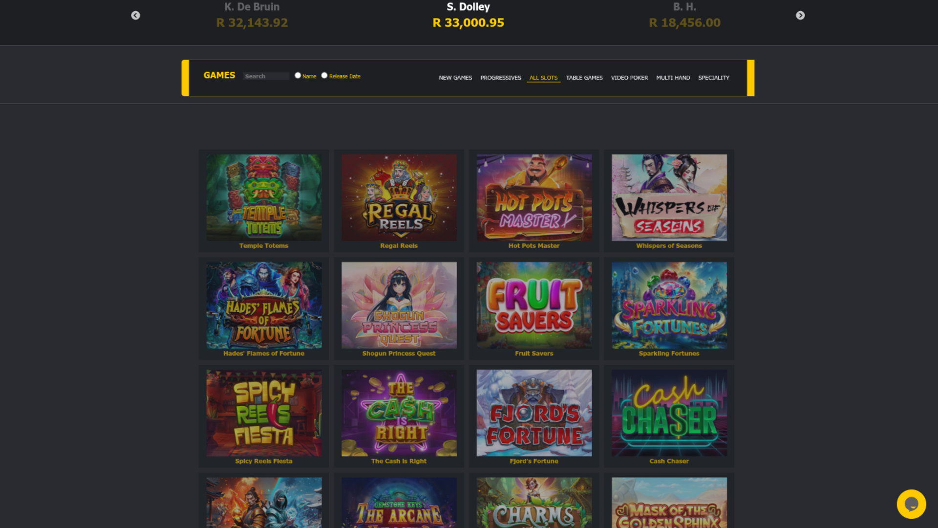 Apollo Slots Desktop-Spiele