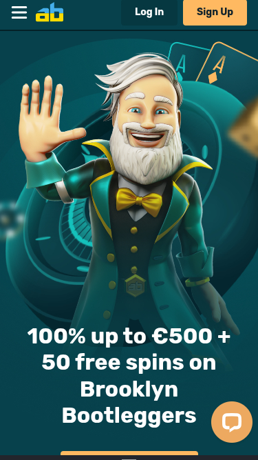 Page d'accueil mobile de Arcanebet Casino