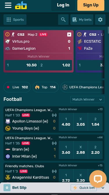 Sports mobiles de Arcanebet Casino