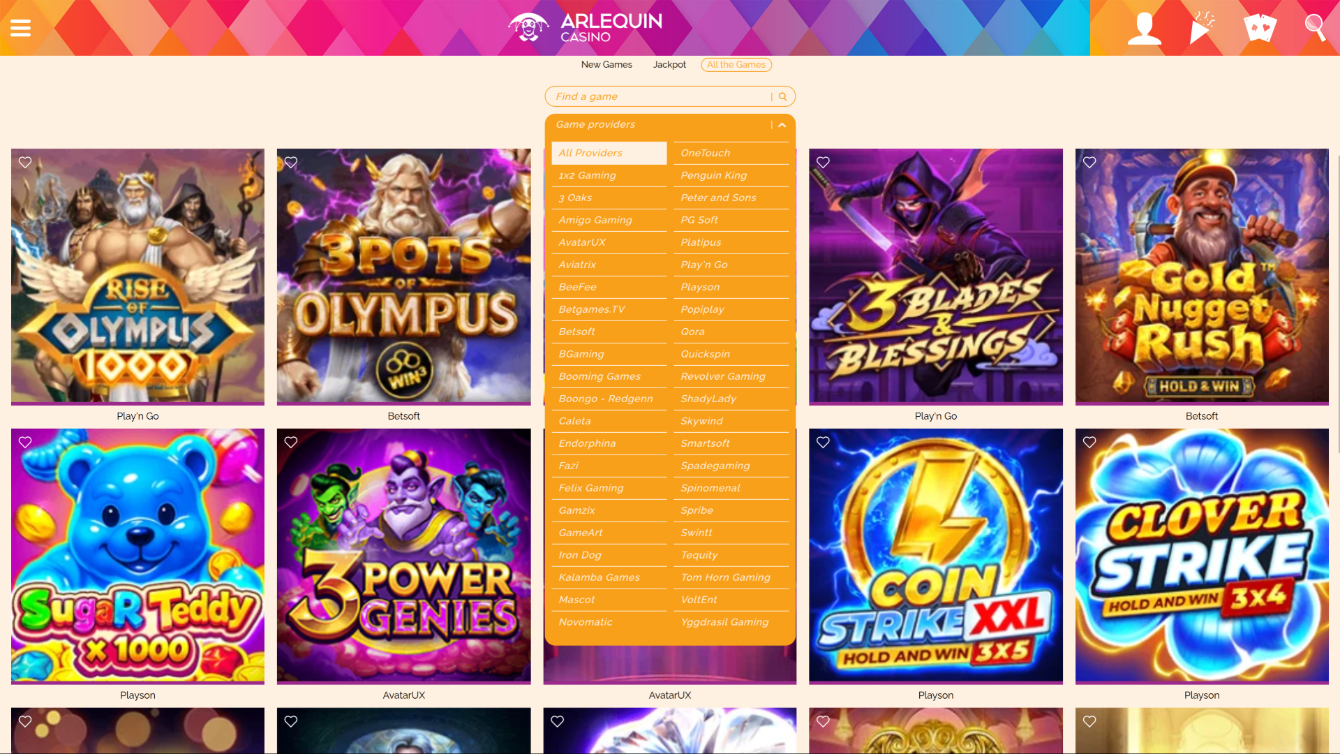 Arlequin Casino Game Developers Desktop