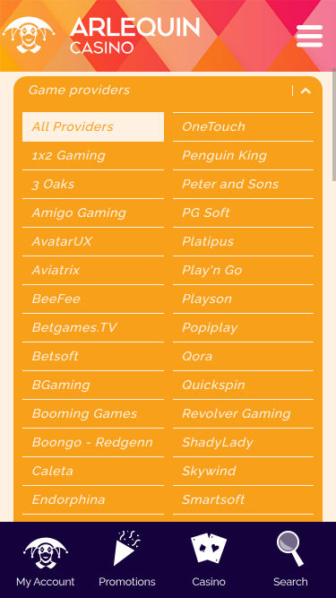Arlequin Casino Game Developers Mobile