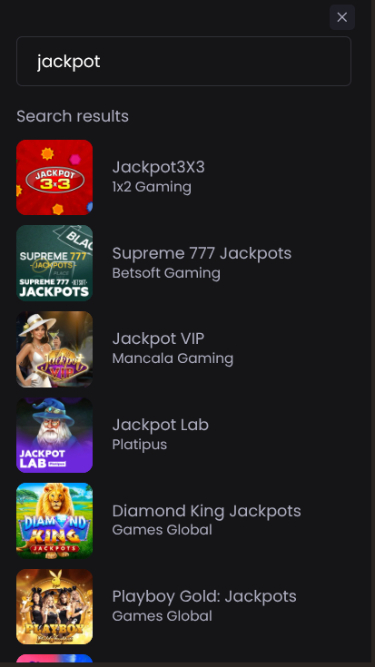 Jackpot mobile d'Asino Casino