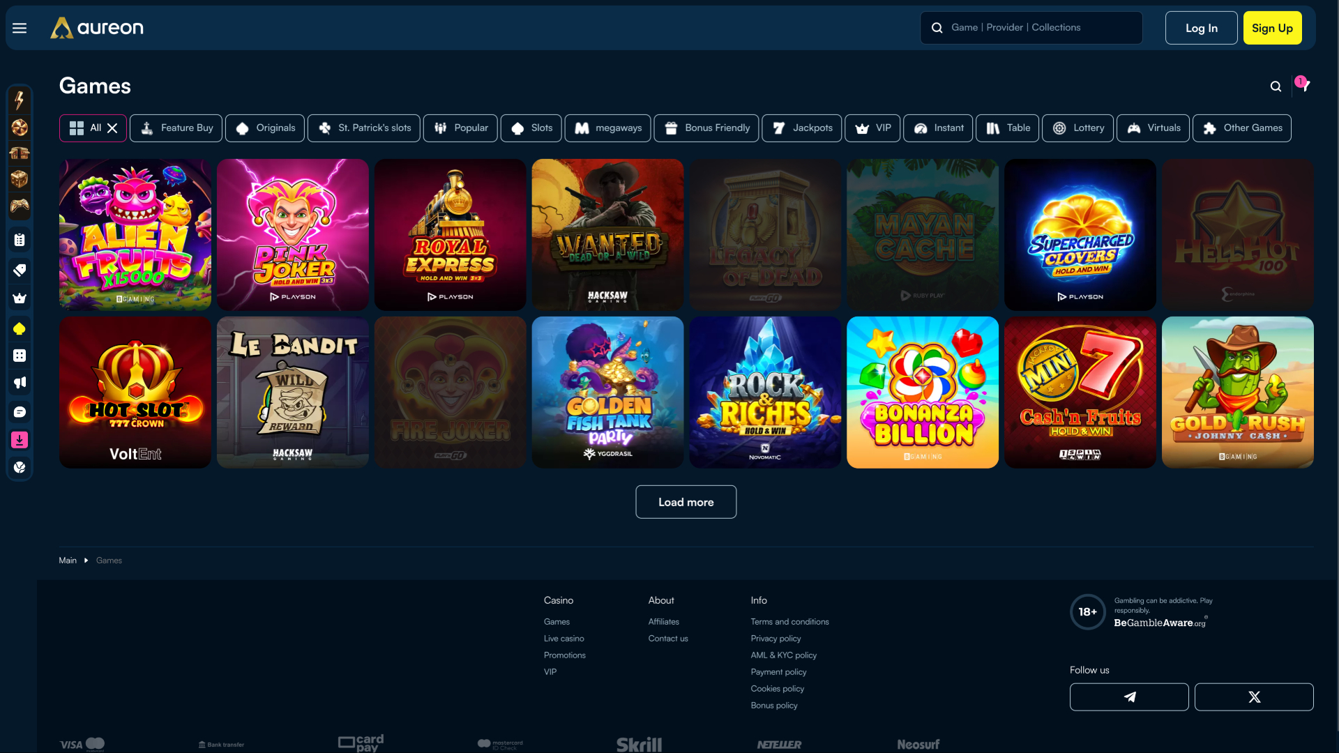 Игры для ПК в казино Aureonplay