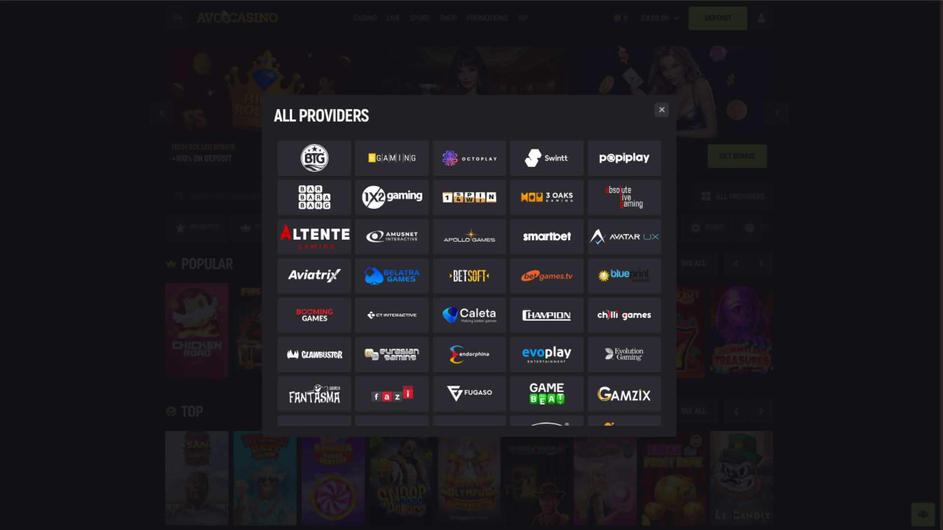 Разработчики игр Avocasino на компьютере