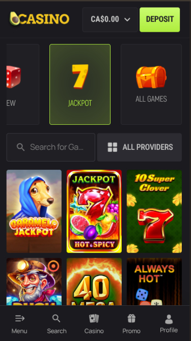 Мобильный джекпот Avocasino