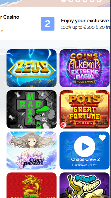 Juegos móviles de Azur Casino