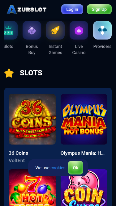 Azur Slot Casino Spiele Mobil