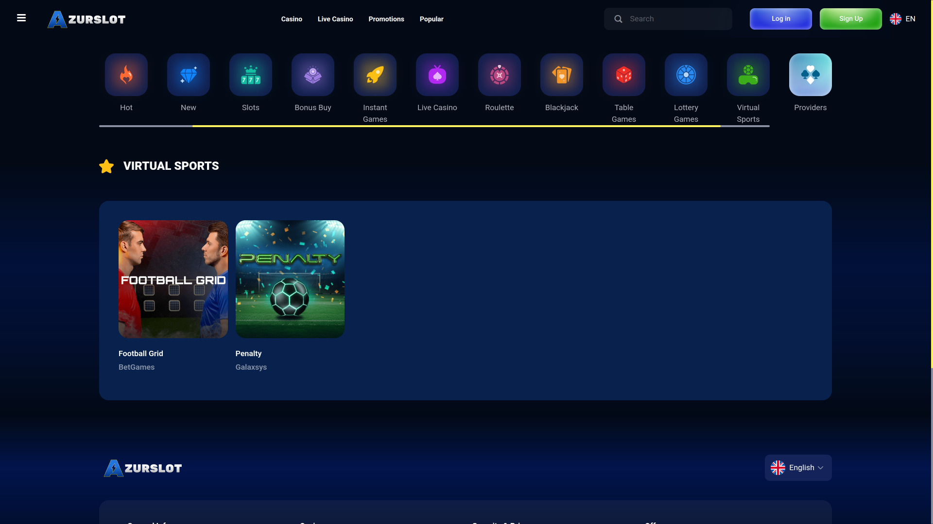 Azur Slot Casino Andere Desktop
