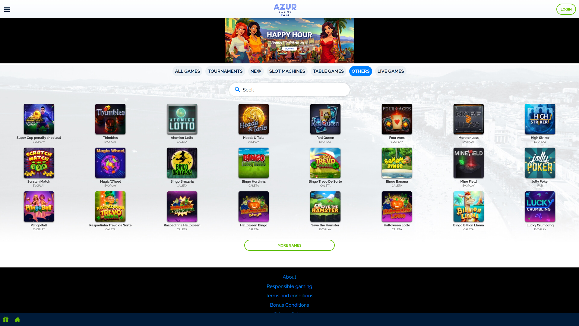 Azure Casino Autres ordinateurs de bureau
