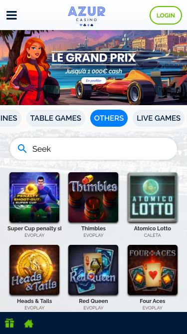 Azure Casino Autres Mobiles