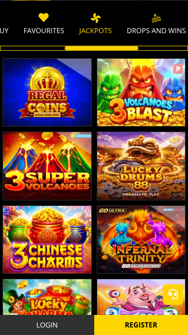 Jackpot móvil del casino b-Bets