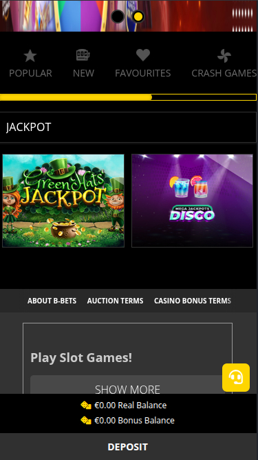 Jackpot mobile de b-Bets Casino